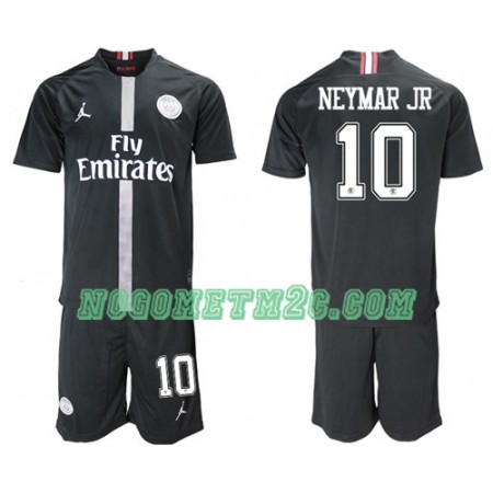 Dječji Nogometni Dres Paris Saint Germain Neymar Jr 10 Jodan Crna Treći 2018-2019 Dječji Nogometni Dres Paris Saint Germain Neymar Jr 10 Jodan Crna Treći 2018-2019